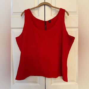 True Red Textured Top by Skye's the Limit Size 2X